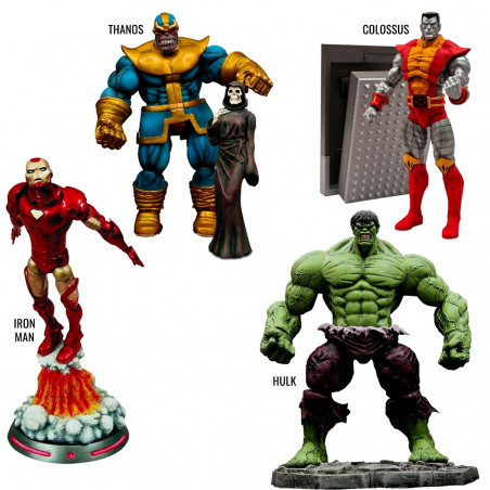 Marvel Hulk Iron Man Colossus Or Thanos Figure Of Your Choice Marvel Select