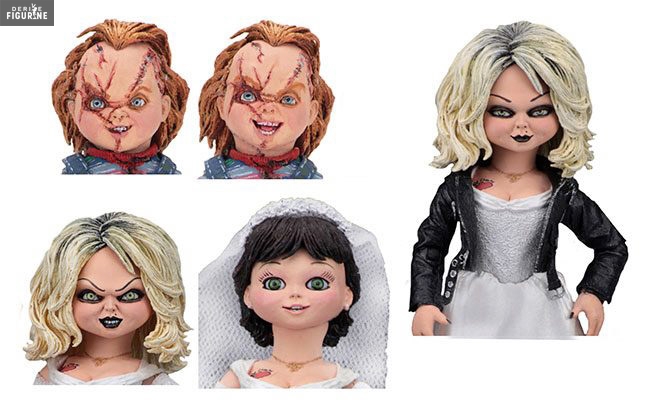 Pack 2 Figurines Chucky And Tiffany Ultimate La Fiancée De Chucky Neca