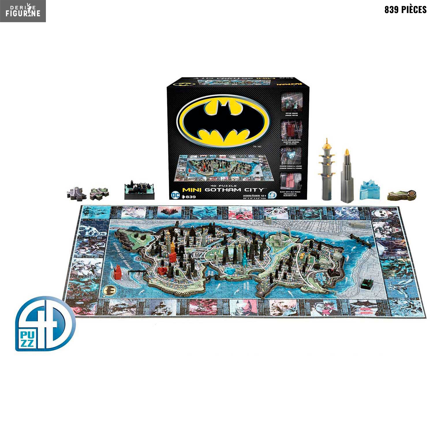 4d Jigsaw Puzzle Gotham City Available In Two Sizes Dc Comics Batman 4d Cityscape