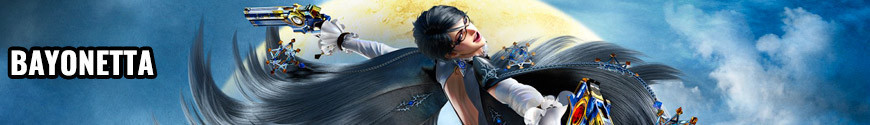 Figures Bayonetta and merchandising products